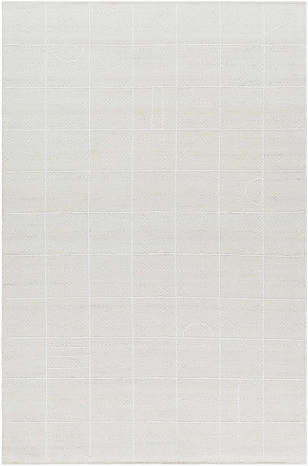 Sample Tieve Off White Checkered Area Rug