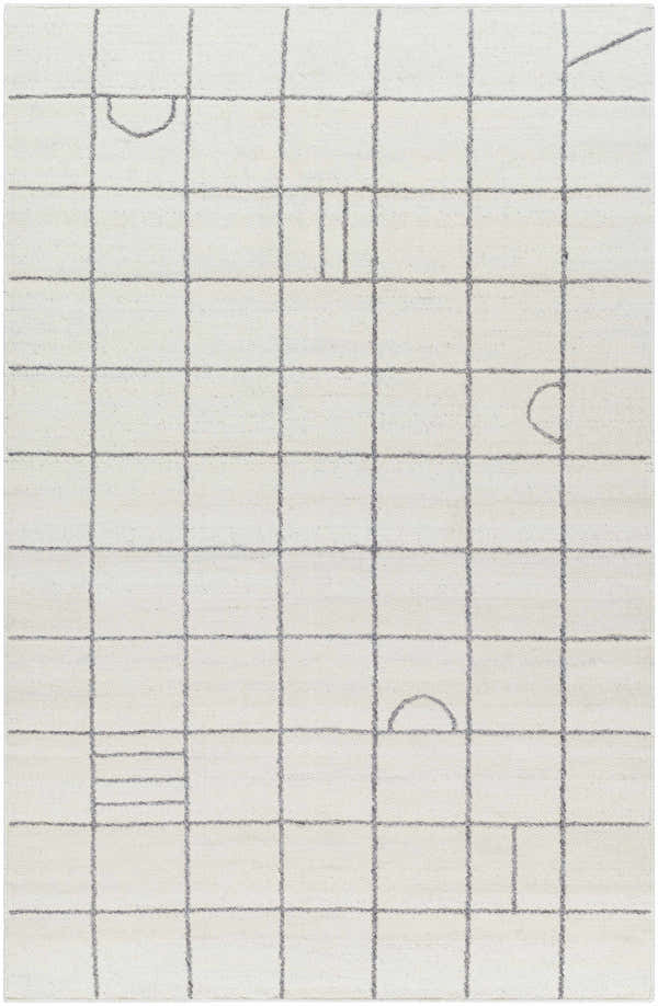 Sample Tieve Black & White Checkered Area Rug