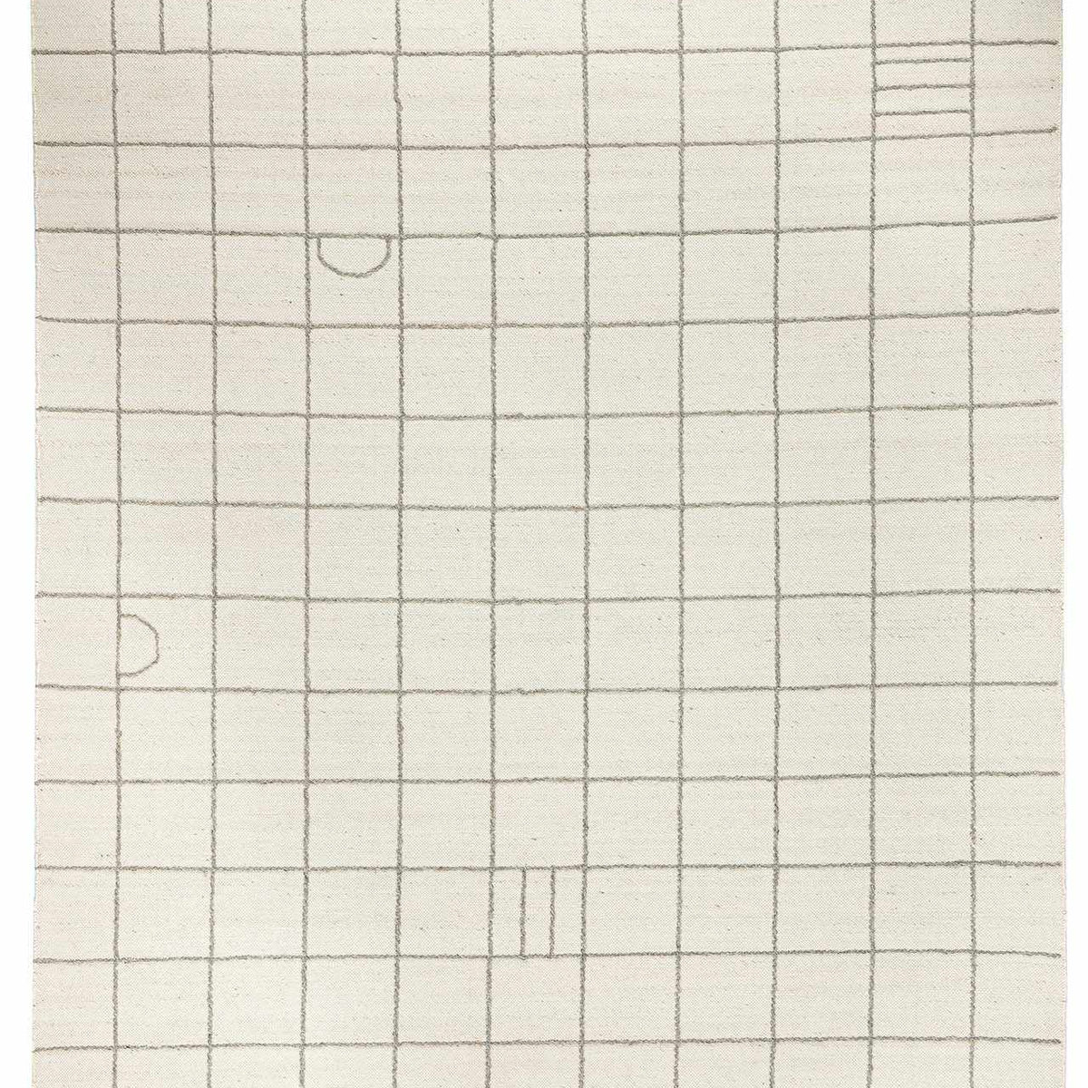 Tieve Black & White Grid Wool Rug - Clearance – Boutique Rugs