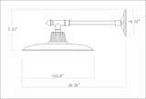 Oberkotzau White Outdoor Wall Sconce