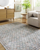Telma Medium Green Washable Area Rug