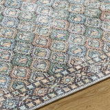 Telma Medium Green Washable Area Rug