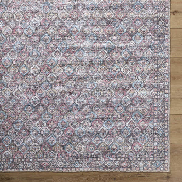 Sample Telma Red Washable Area Rug