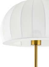 Nokoo Beige Wood Table Lamp with Rubber Wood Base