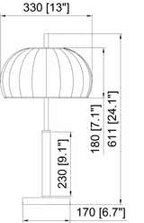Nokoo Beige Wood Table Lamp with Rubber Wood Base