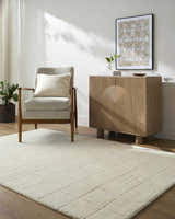 Made to Order Custom Size Tuuka Silver Beige Area Rug