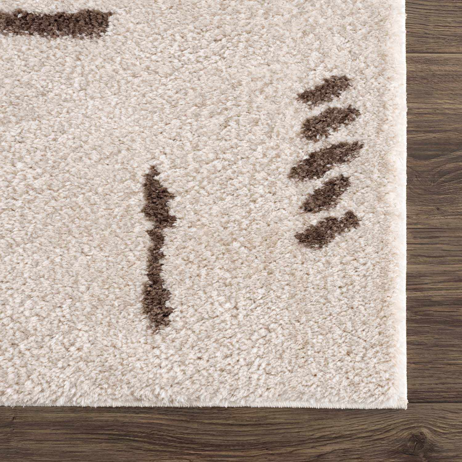 Azriel Brown Washable Area Rug