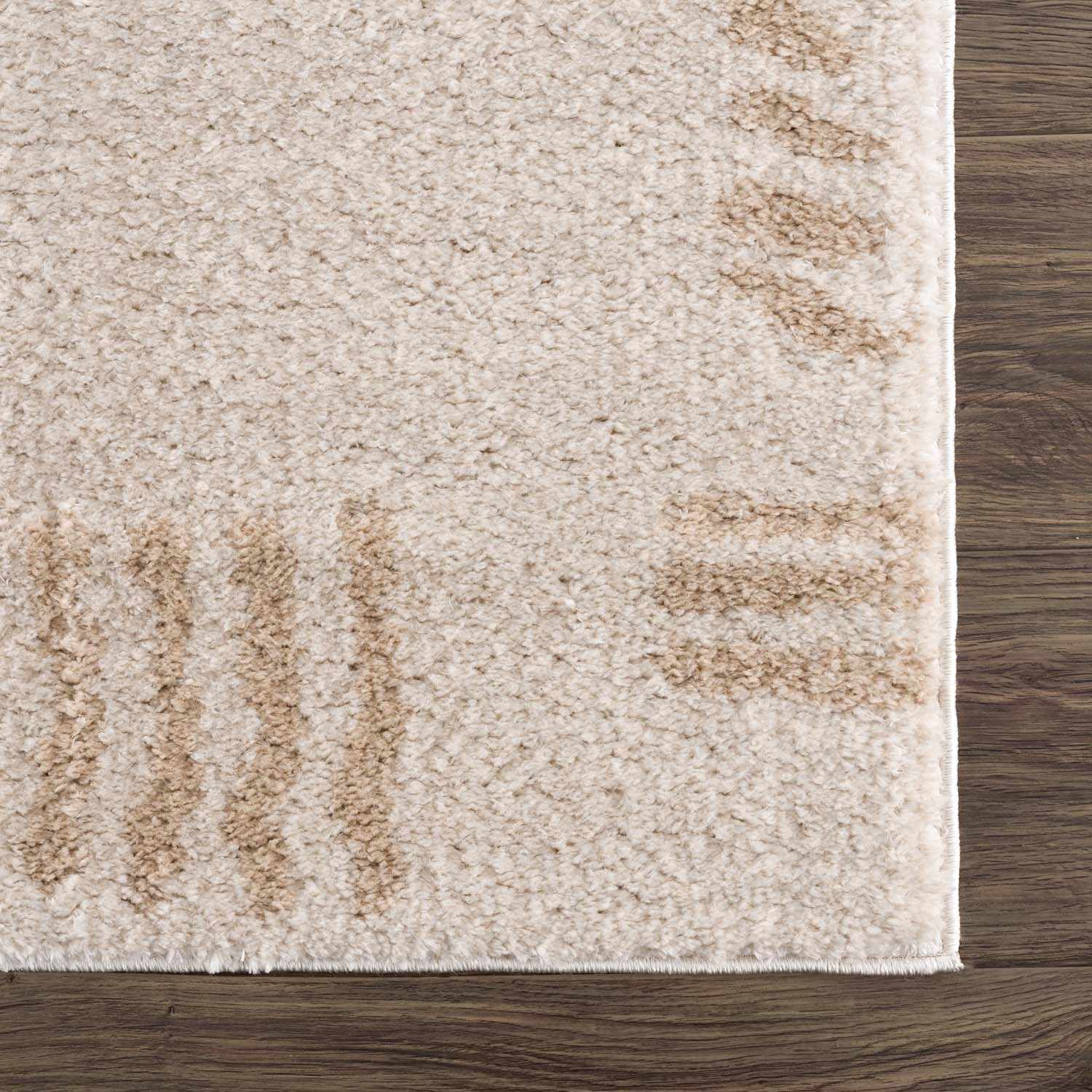 Azriel Beige Washable Area Rug