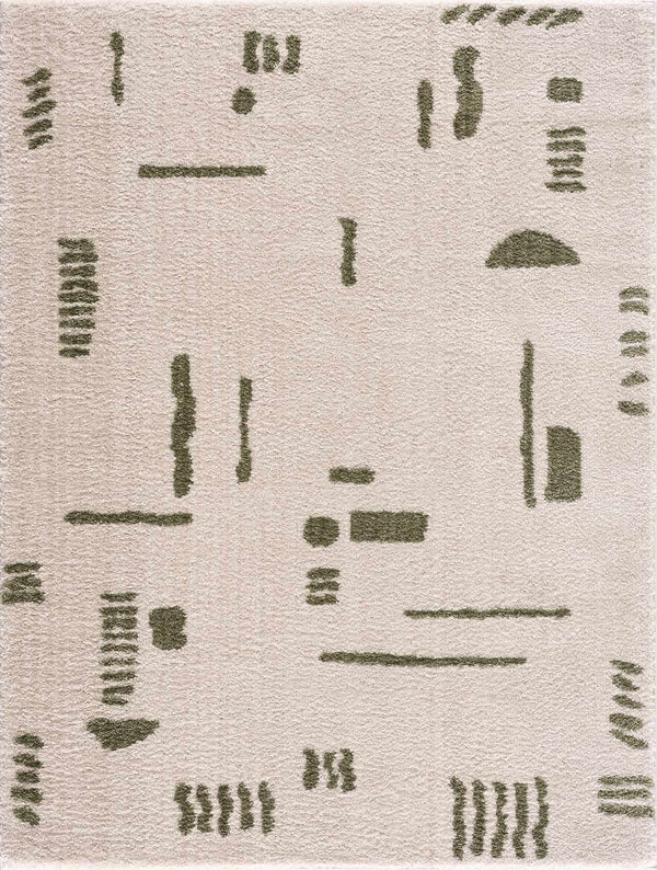 Azriel Green Washable Area Rug