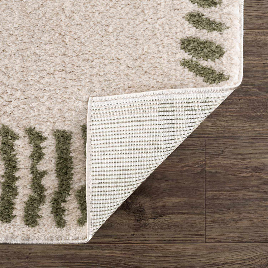 Azriel Green Washable Area Rug