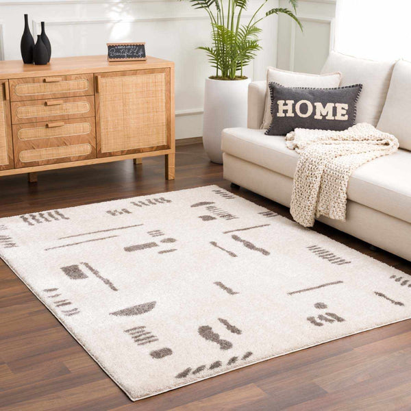 Azriel Charcoal Washable Area Rug