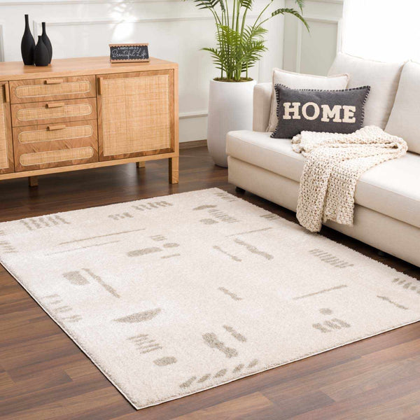 Azriel Gray Washable Area Rug