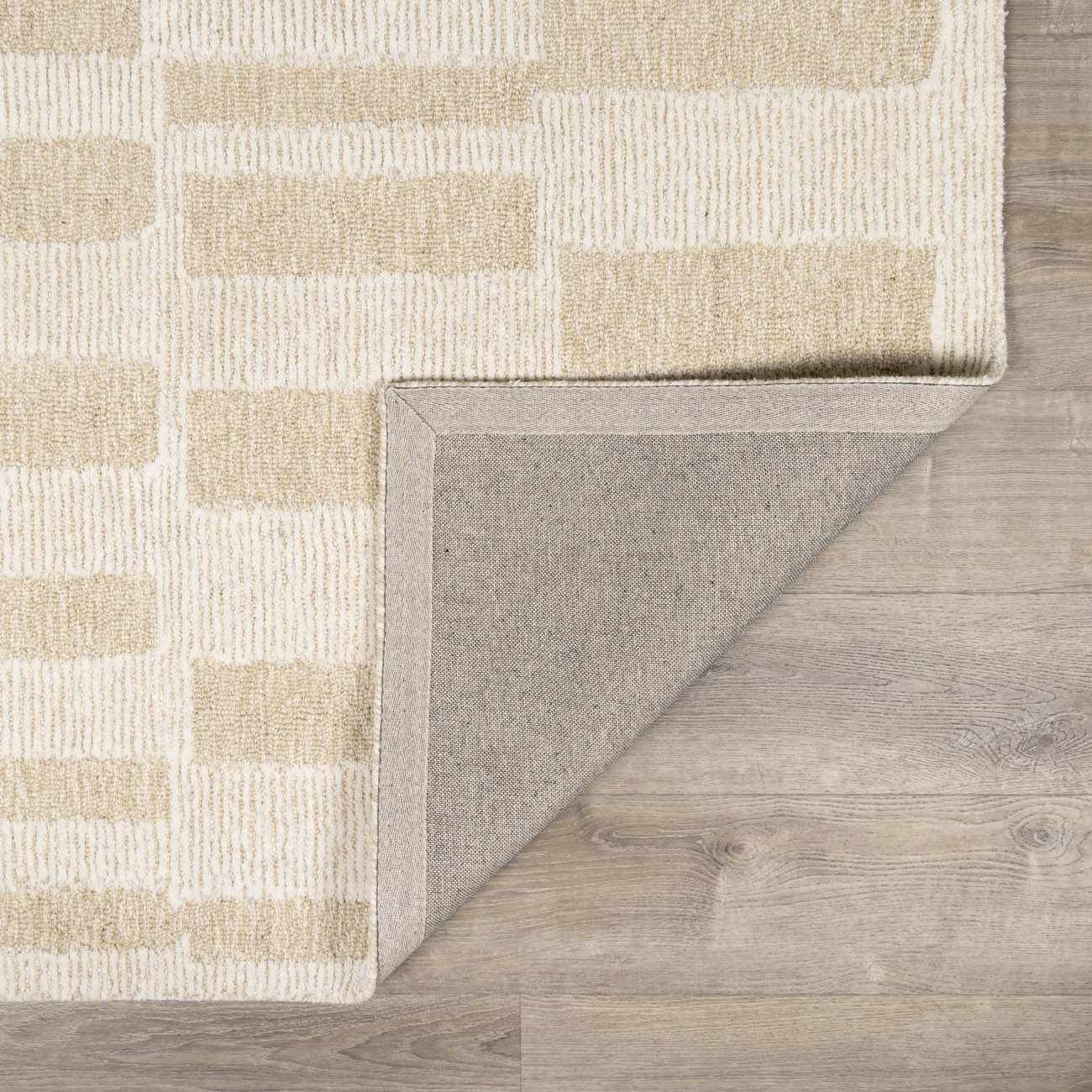 Made to Order Custom Size Teige Light Silver Area Rug