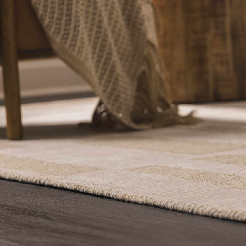 Made to Order Custom Size Teige Light Silver Area Rug