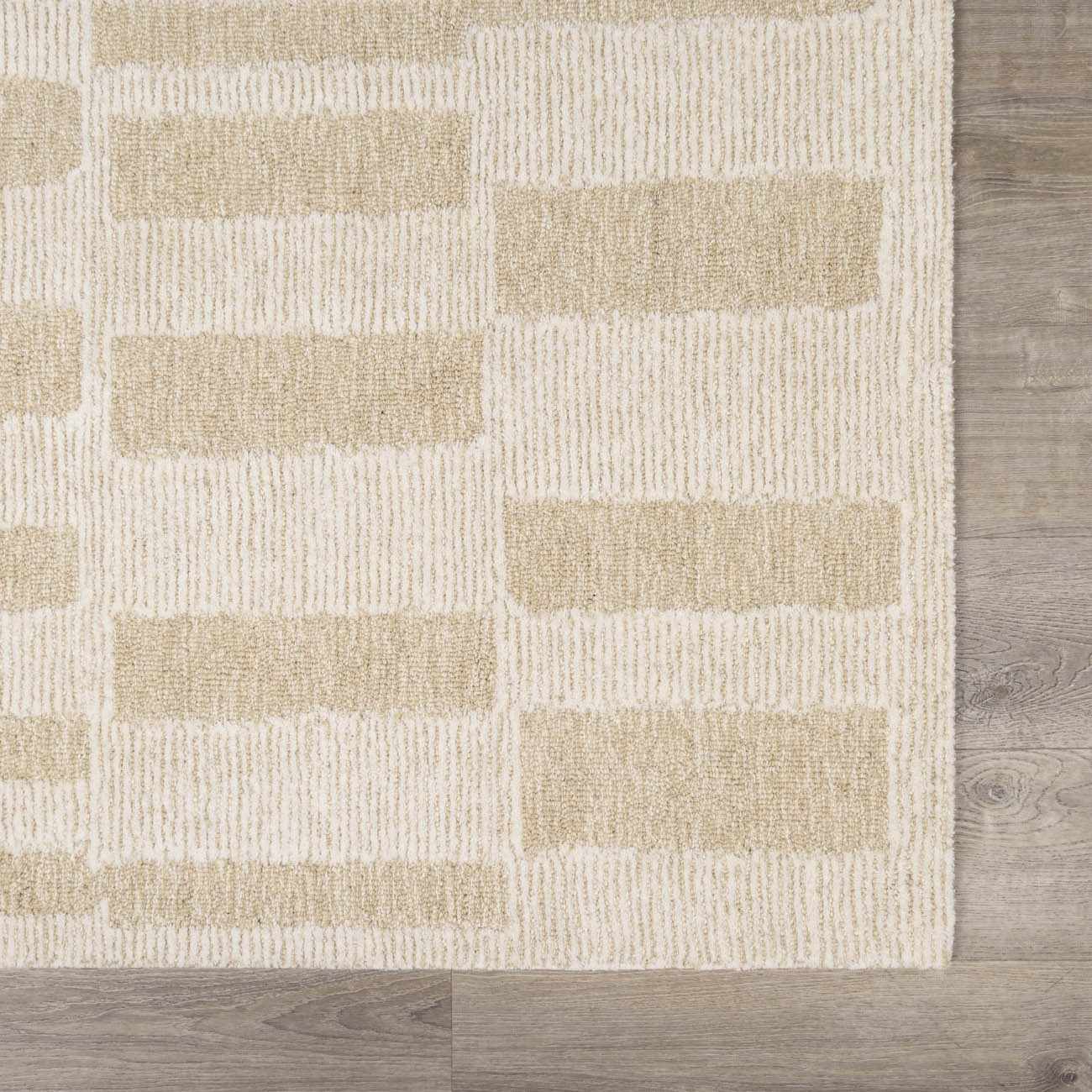 Made to Order Custom Size Teige Light Silver Area Rug