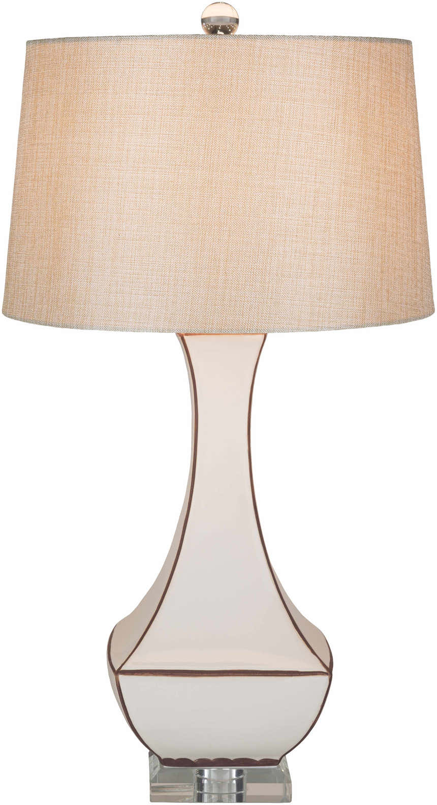 Tuka Tan Ceramic Table Lamp - Clearance