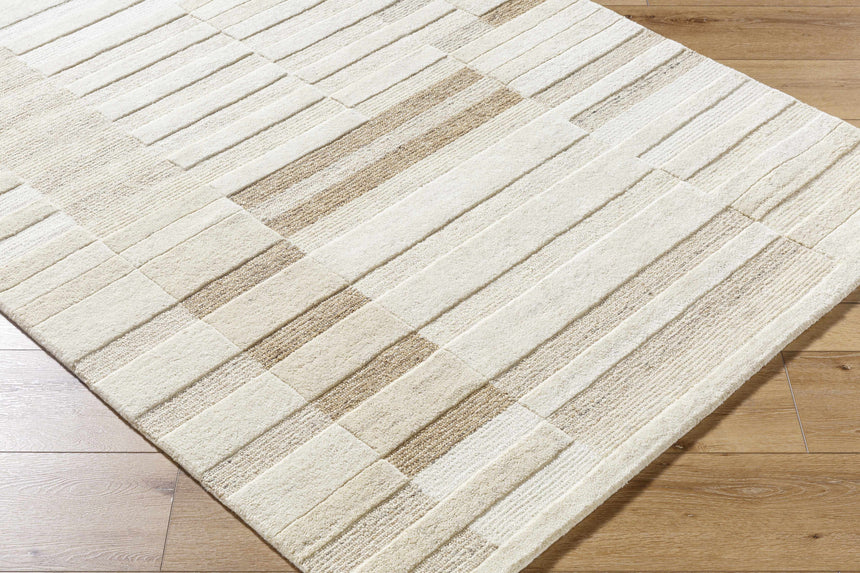 Made to Order Custom Size Tavia Broken-Striped Area Rug