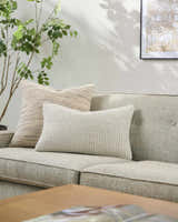 Trory Beige Throw Pillow