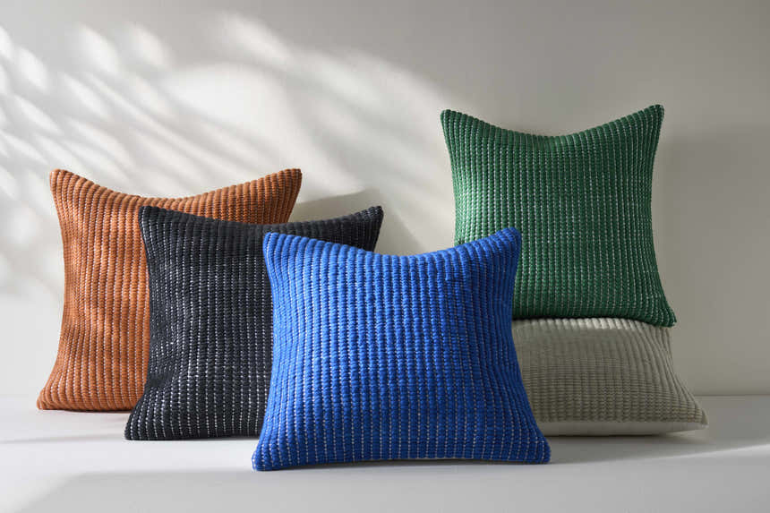 Trory Cobalt Blue Throw Pillow