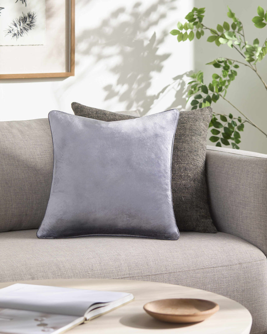 Twee Gray Square Throw Pillow - Clearance