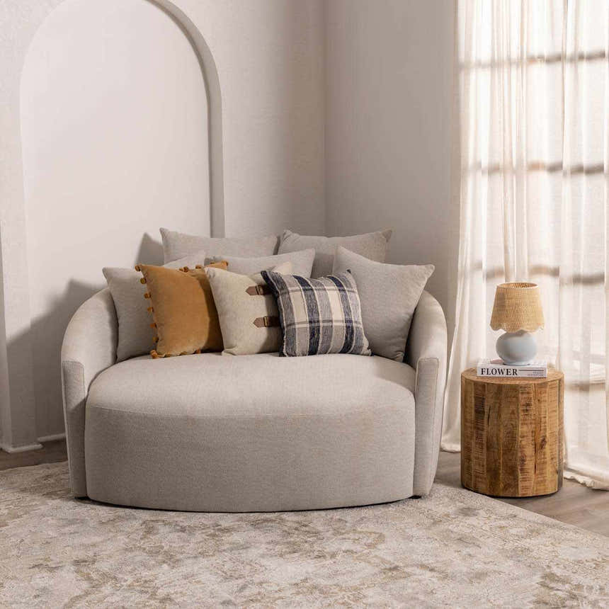 Tocae Blue Solid Ceramic Table Lamp