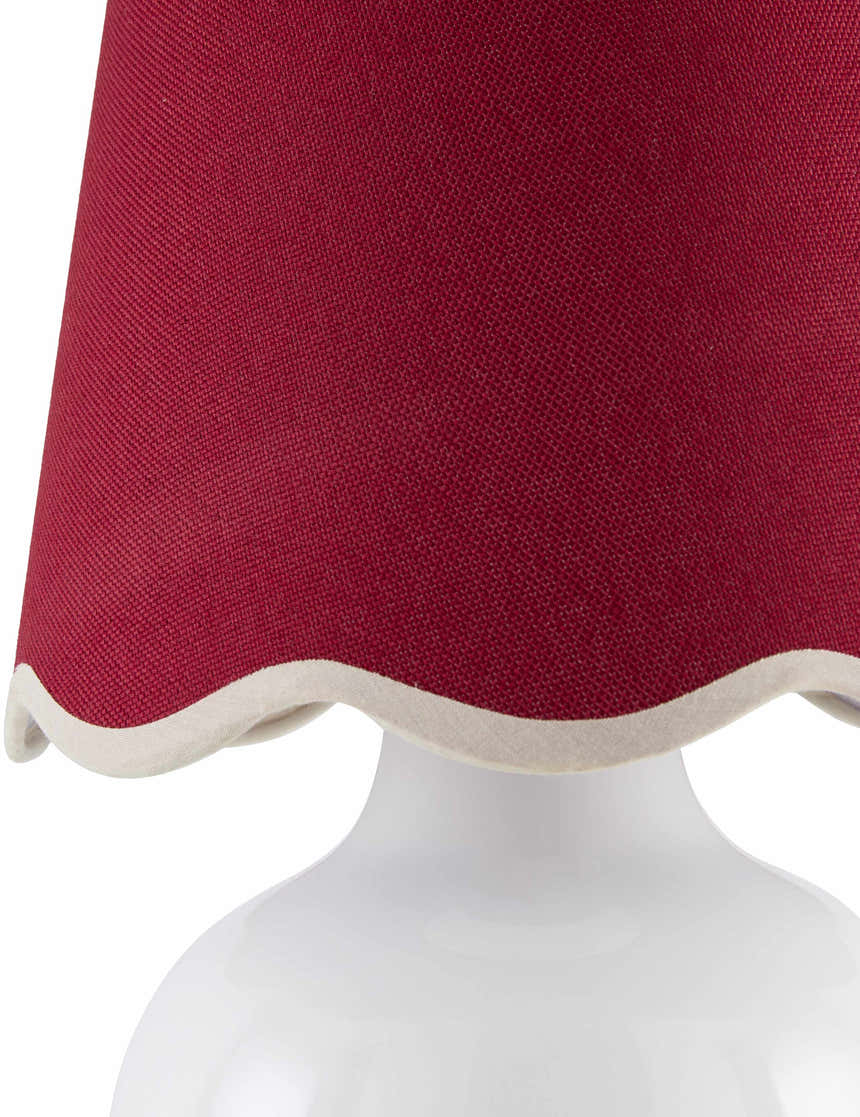 Theisseil Red Shade Table Lamp