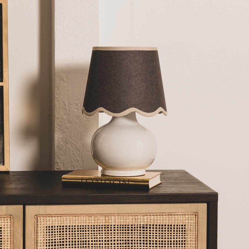 Theisseil Gray Shade Table Lamp