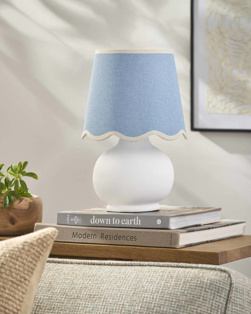 Vibala White Ceramic Table Lamp