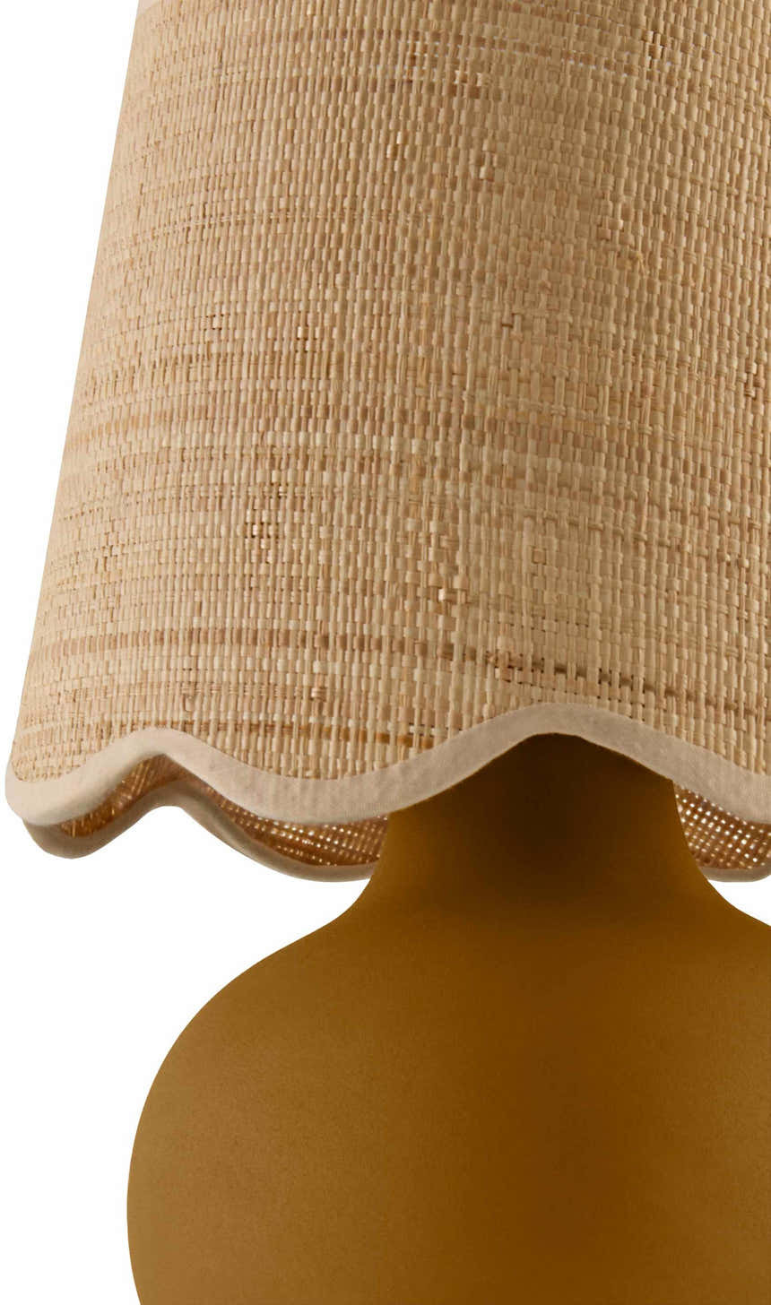 Zelii Tan Ceramic Table Lamp