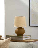 Zelii Tan Ceramic Table Lamp