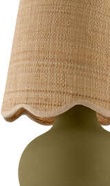 Saruo Green Ceramic Table Lamp