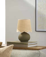 Saruo Green Ceramic Table Lamp