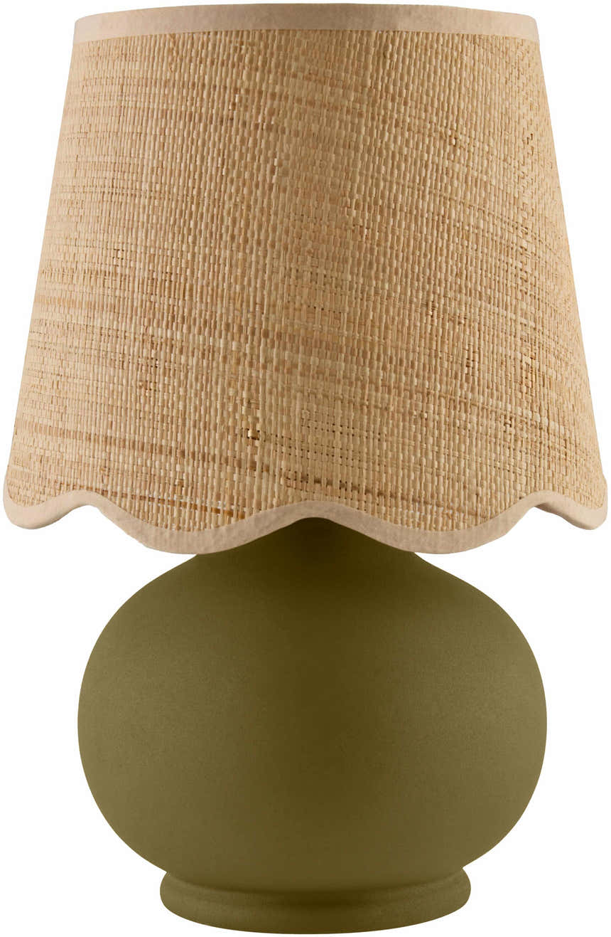 Saruo Green Ceramic Table Lamp