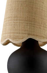 Latau Black Ceramic Table Lamp