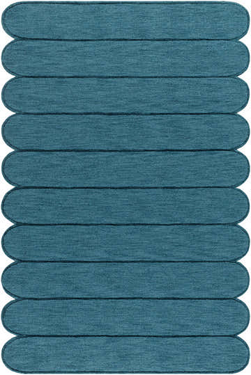 Made to Order Custom Size Tayte Blue Abstract Area Rug