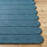 Made to Order Custom Size Tayte Blue Abstract Area Rug
