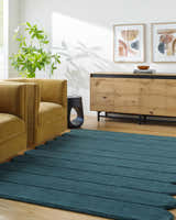 Made to Order Custom Size Tayte Blue Abstract Area Rug