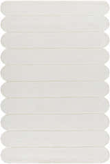 Made to Order Custom Size Tayte White Abstract Area Rug