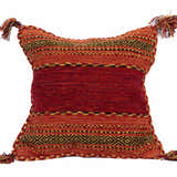 Trussville Red Tribal Tassel Throw Pillow
