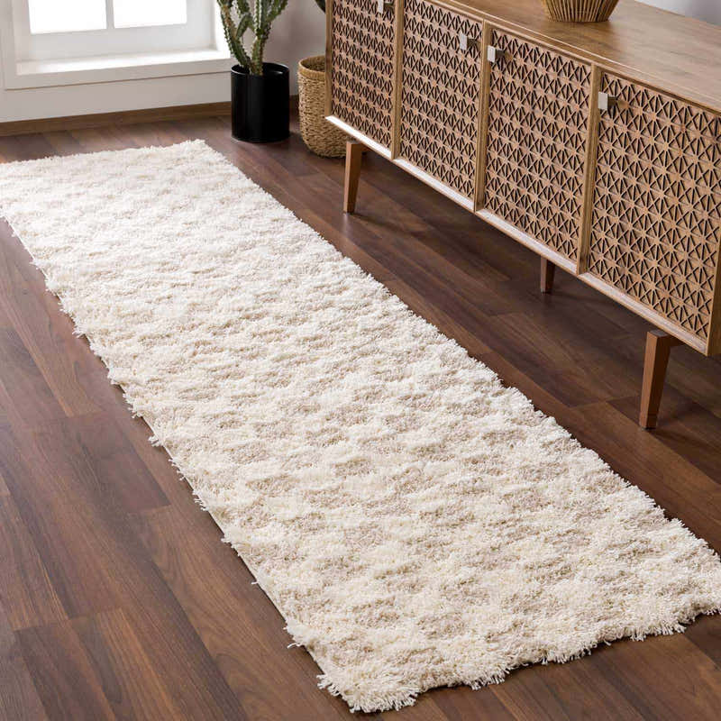 Atira Light Brown Checkered Area Rug – Boutique Rugs