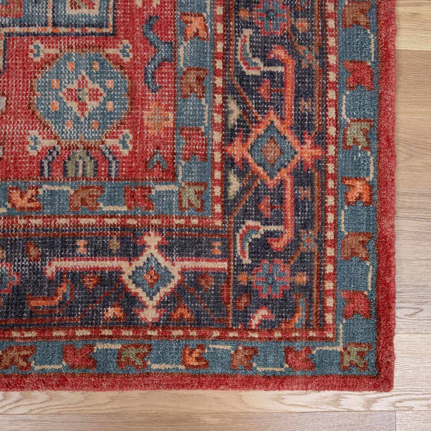 Uzundere Hand Knotted Wool & Cotton Area Rug
