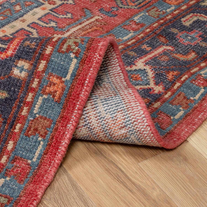 Uzundere Hand Knotted Wool & Cotton Area Rug