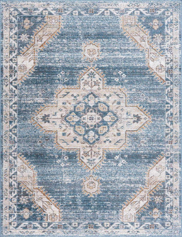 Sample Keltie Blue Medallion Area Rug