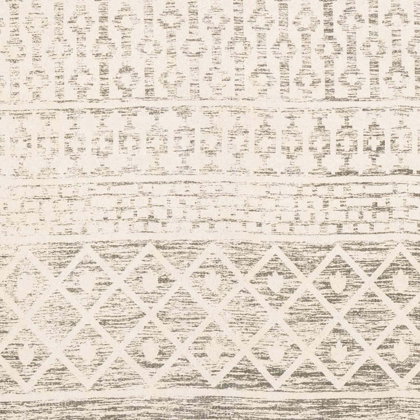 Sample Valyermo Beige Hand Woven Cotton Rug - Clearance