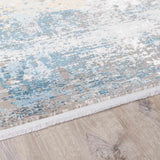 Vassar Luxury Fringed Faux Silk Rug