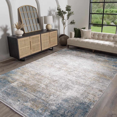 Vassar Luxury Fringed Faux Silk Rug