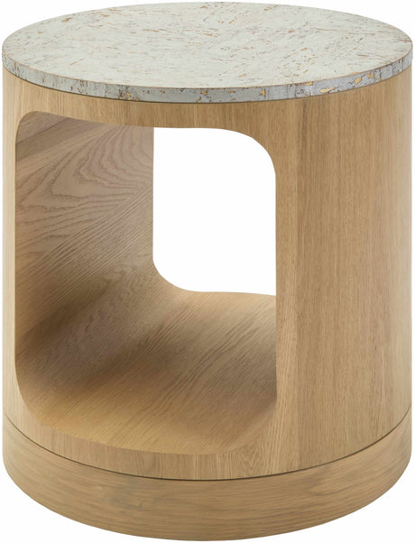 Villandro Silver Gray End Table