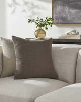Vedat Earthy Brown Throw Pillow - Clearance