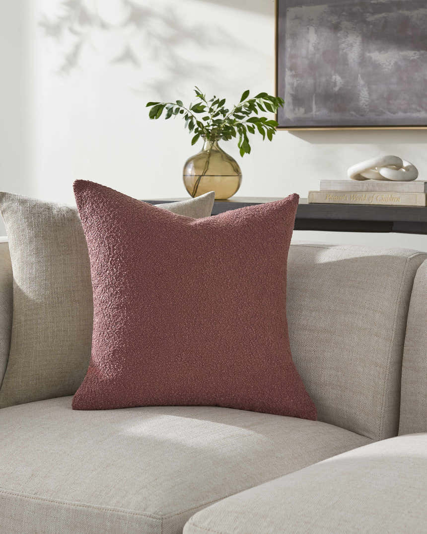 Vedat Rosewood Throw Pillow - Clearance