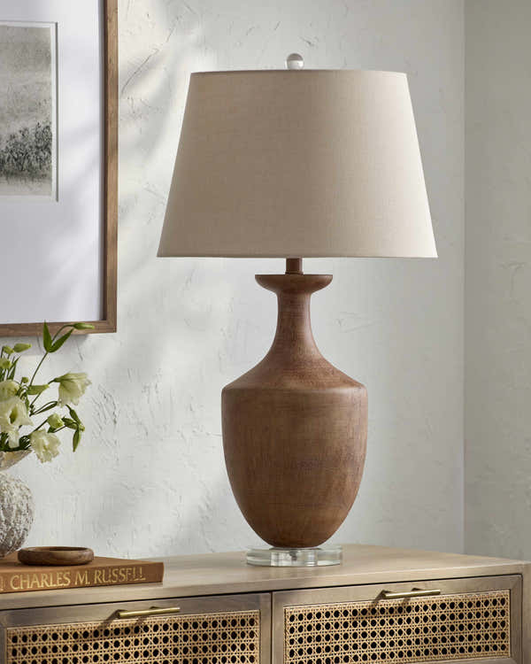 Volturino Dark Red Table Lamp